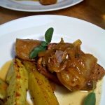 Pork chops with apples and sage