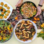 Fall Harvest Table Scape Salads